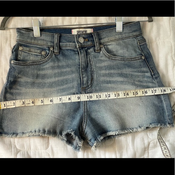 VS Pink high waisted denim shorts - Picture 5 of 6